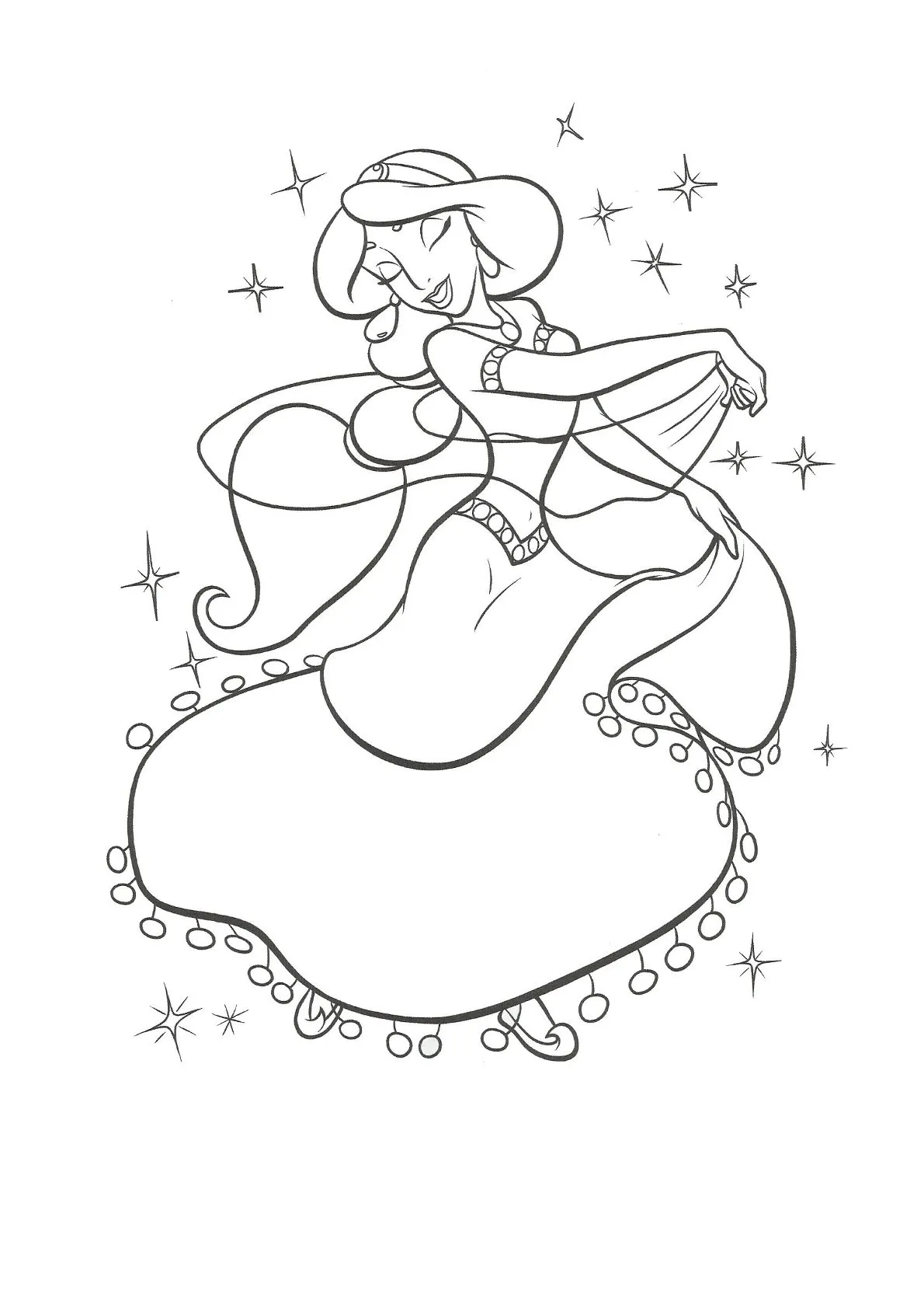 Dibujos de Aladdin para Colorear - México, image size:1190x1683