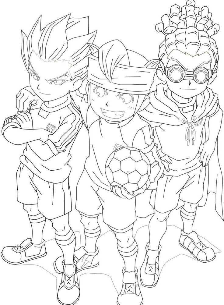 Dibujo de Equipo Raimon para colorear e imprimir gratis - Categoría Inazuma Eleven