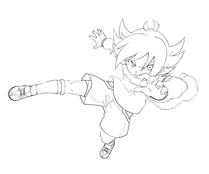 Dibujo de Ventisca Eterna de Inazuma Eleven para colorear e imprimir gratis - Personaje de Inazuma Eleven
