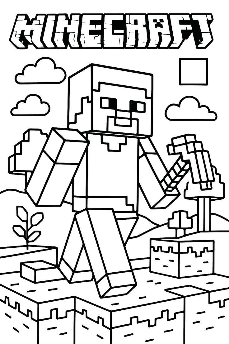 Haz clic para descargar dibujo de Steve de Minecraft para colorear e imprimir gratis Steve de Minecraft para colorear HD fácil y bonito - Descarga e imprime gratis - Dibujo exclusivo de Minecraft