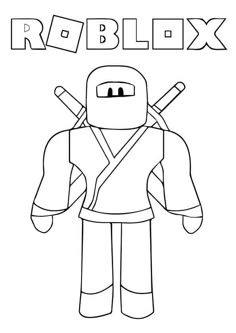 Haz clic para descargar dibujo de Ninja Roblox para colorear e imprimir gratis Ninja Roblox para colorear HD fácil y bonito - Descarga e imprime gratis - Dibujo exclusivo de Roblox